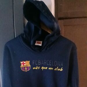 Barcelona FC athletic sweatshirt.